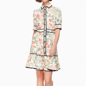 Kate spade ♠️ floral shirt dress 8 NWOT